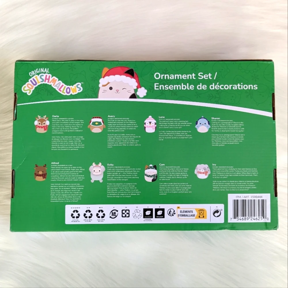❄️🎄 NEW! Original Squishmallows Holiday Winter Collection Ornament Set, Ages 3+ - Picture 7 of 15